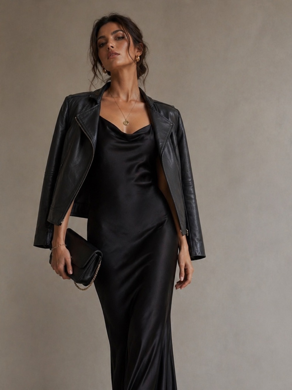 Reiss lamb leather chic  jacket dark midnight blue M